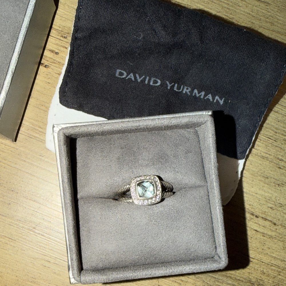 David Yurman Petite Albion Ring in Prasiolite